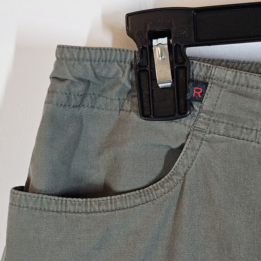 RALPH Ralph Lauren Vintage Capri Pants Pockets Logo Drawstring Green Cotton‎ 12 - Picture 7 of 16